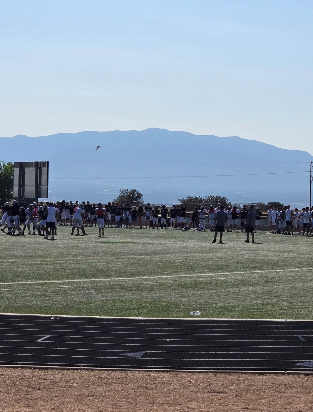 Team practice at the field